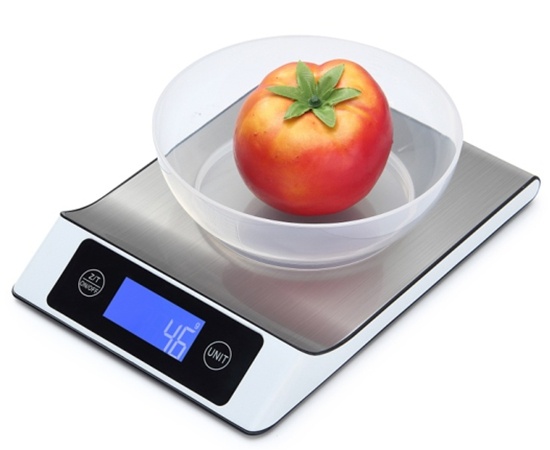 15kg x 1g Smart Nutrition Weighing Scale Stainless Steel Electronic Diet Kitchen Scale