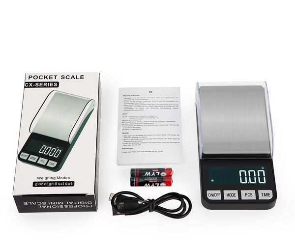 Mini Electronics Weighing Scales with Cover 0.01g High Accuracy Digital Pocket Jewelry Scale